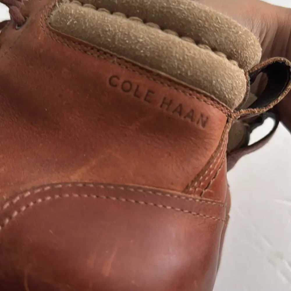 Cole Haan Grantland Lace Up Dress Waterproof Winter Boots Outdoor Ankle